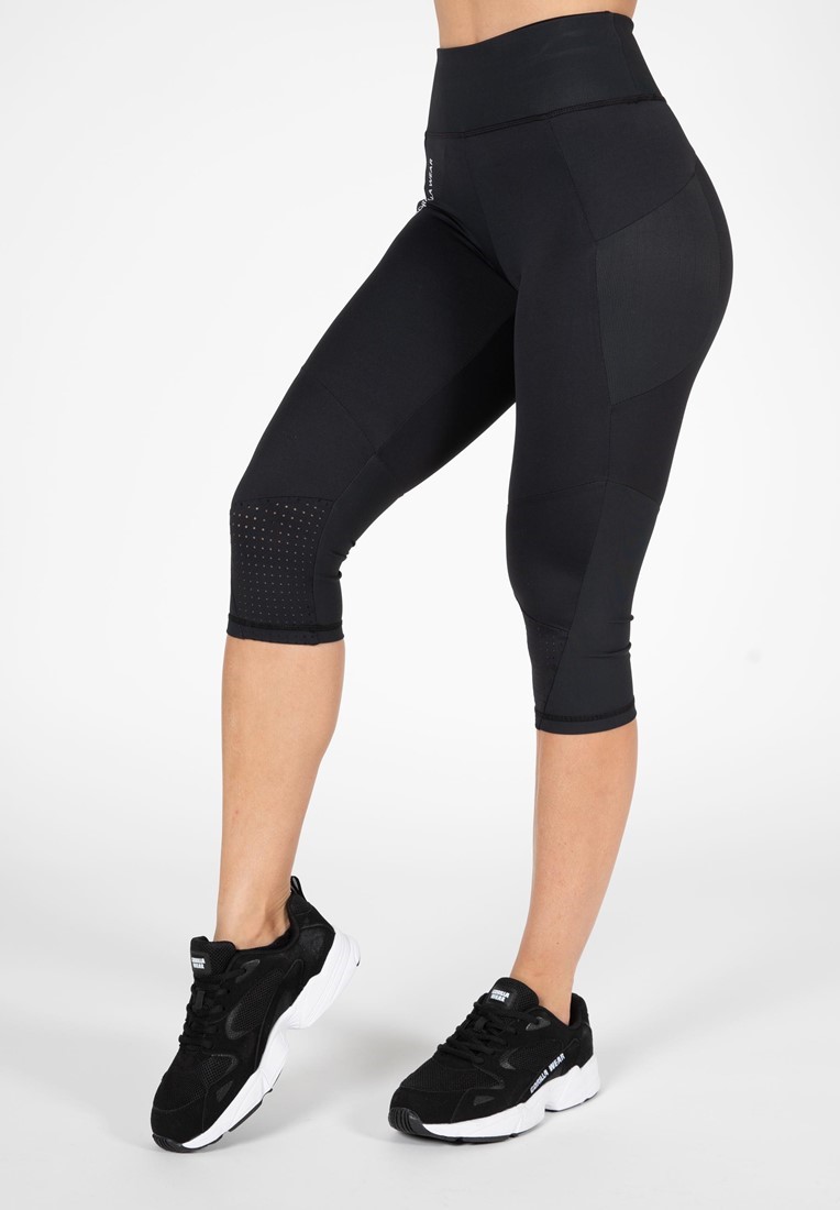 Monroe Cropped Leggings - Black