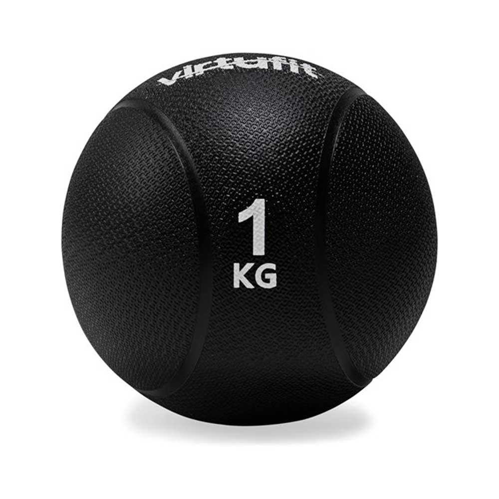 VirtuFit Medicijnbal Pro - Medicine Ball  - 1 kg - Rubber - Zwart