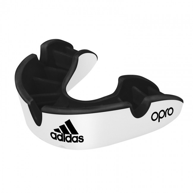 Adidas Gebitsbeschermer Opro Gen4 - Silver Edition - Zwart/Wit - Senior