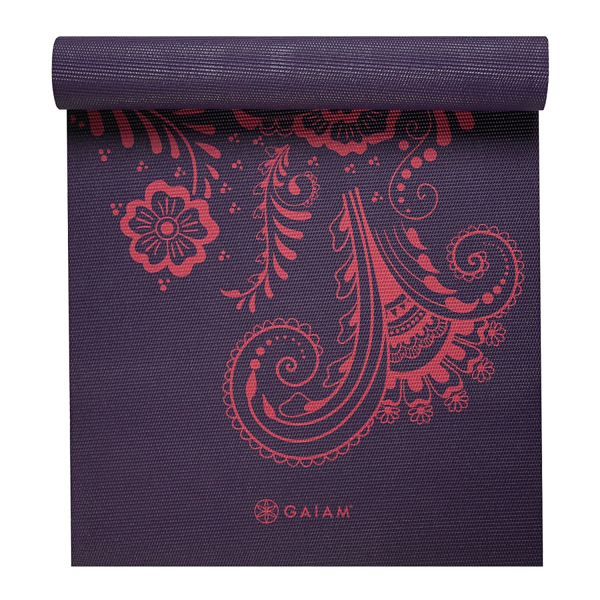 Gaiam Yoga Mat - 6 mm - Aubergine Swirl