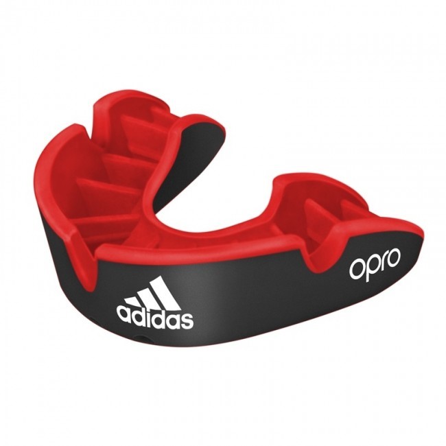 Adidas Gebitsbeschermer Opro Gen4 - Silver Edition - Rood/Zwart