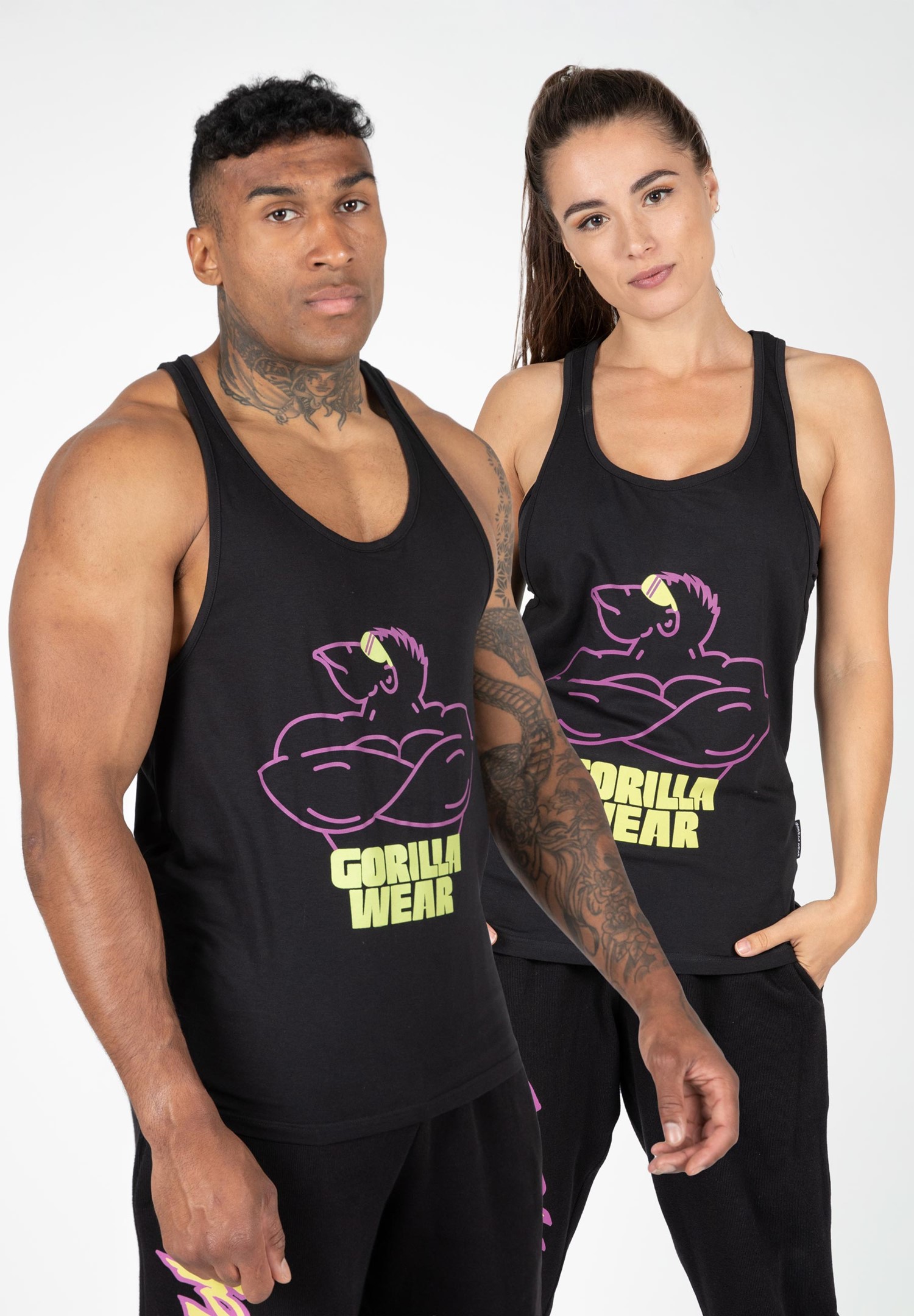 Gorilla Wear Legacy Stringer - Zwart - XXXL