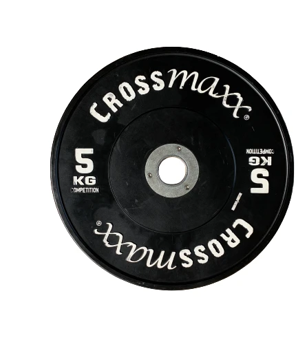 Lifemaxx Crossmaxx Competition Bumper Plate - Halterschijf - Zwart -  50 mm - 5 kg