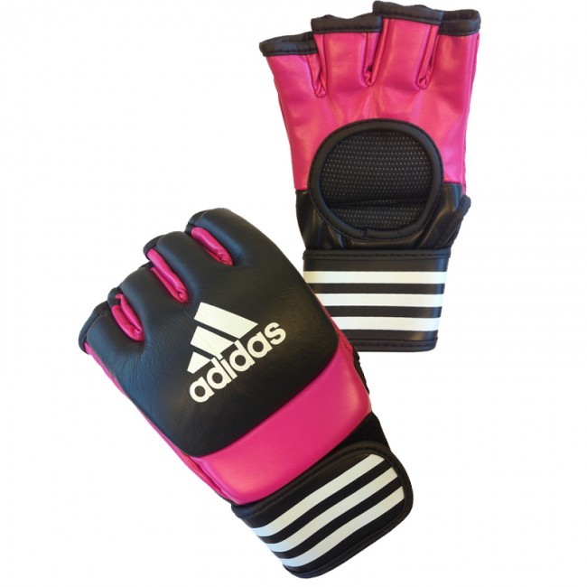 Adidas Ultimate MMA Handschoenen - Zwart/Roze - S