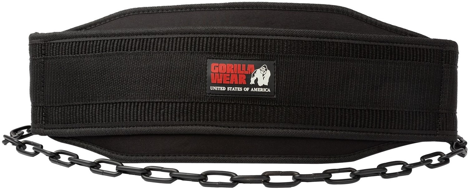 Gorilla Wear Nylon Dip Belt - Zwart