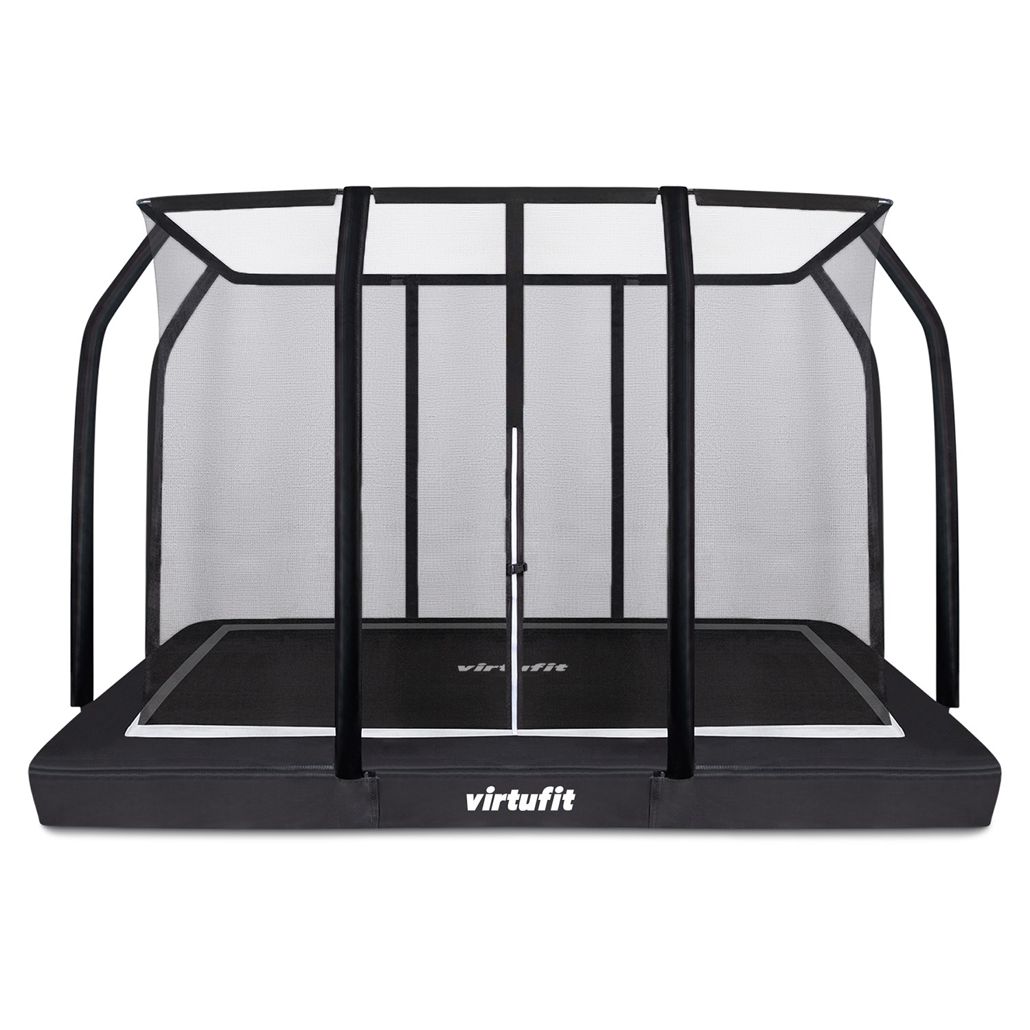 VirtuFit Premium Inground Trampoline met Veiligheidsnet - Zwart - 183 x 274 cm - Tweedekans