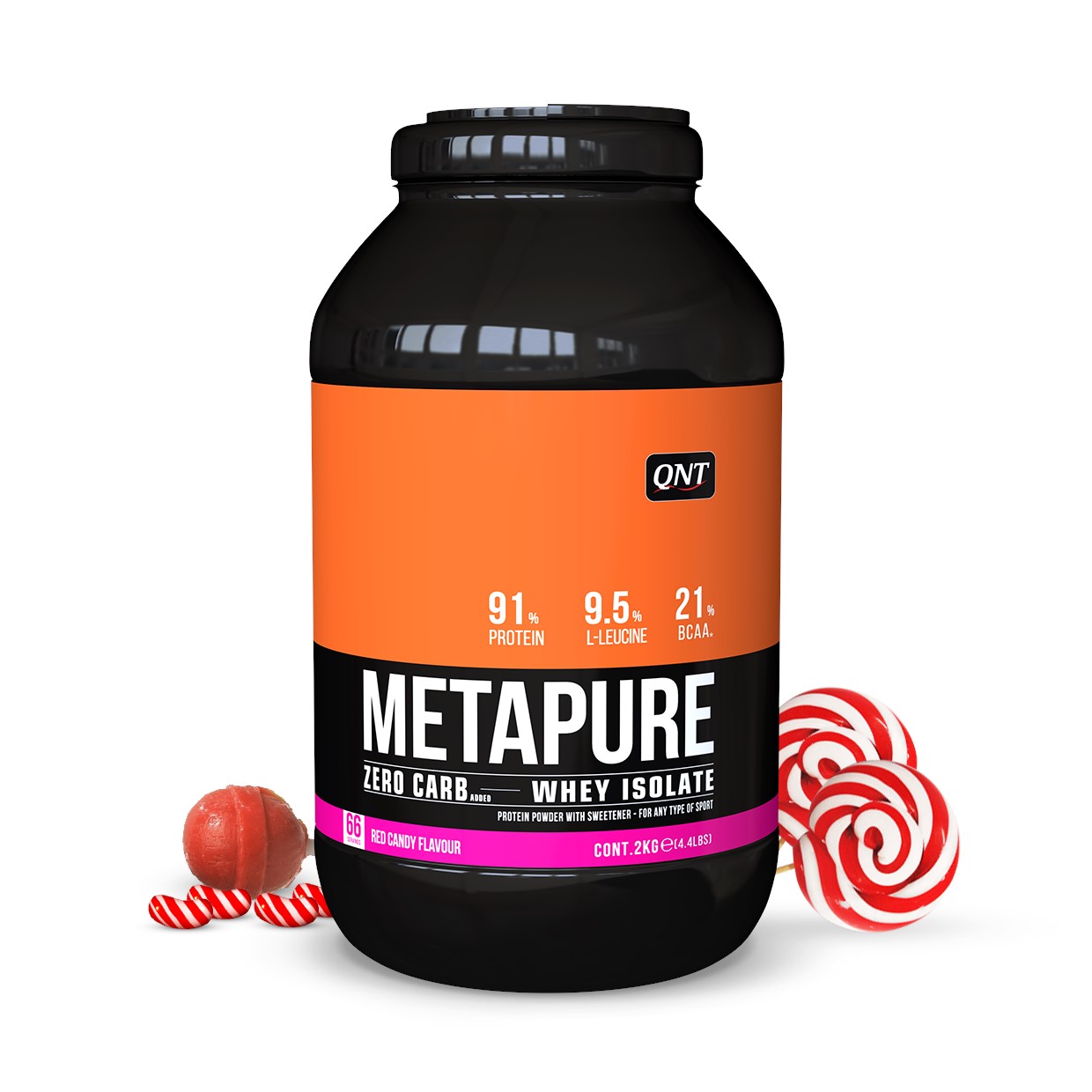 QNT Metapure Whey Protein Isolate - Eiwit Poeder - 2000 gr - Red Candy