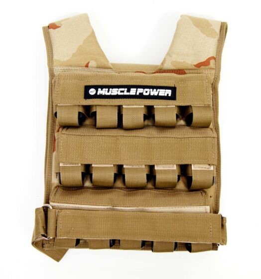 Muscle Power Gewichtsvest - 30 kg - Bruin