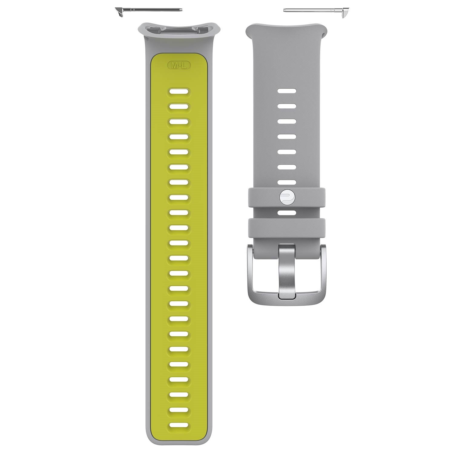 Polar Vantage V2 Verwisselbare Silliconen Polsband - Grijs / Lime - S/M/L