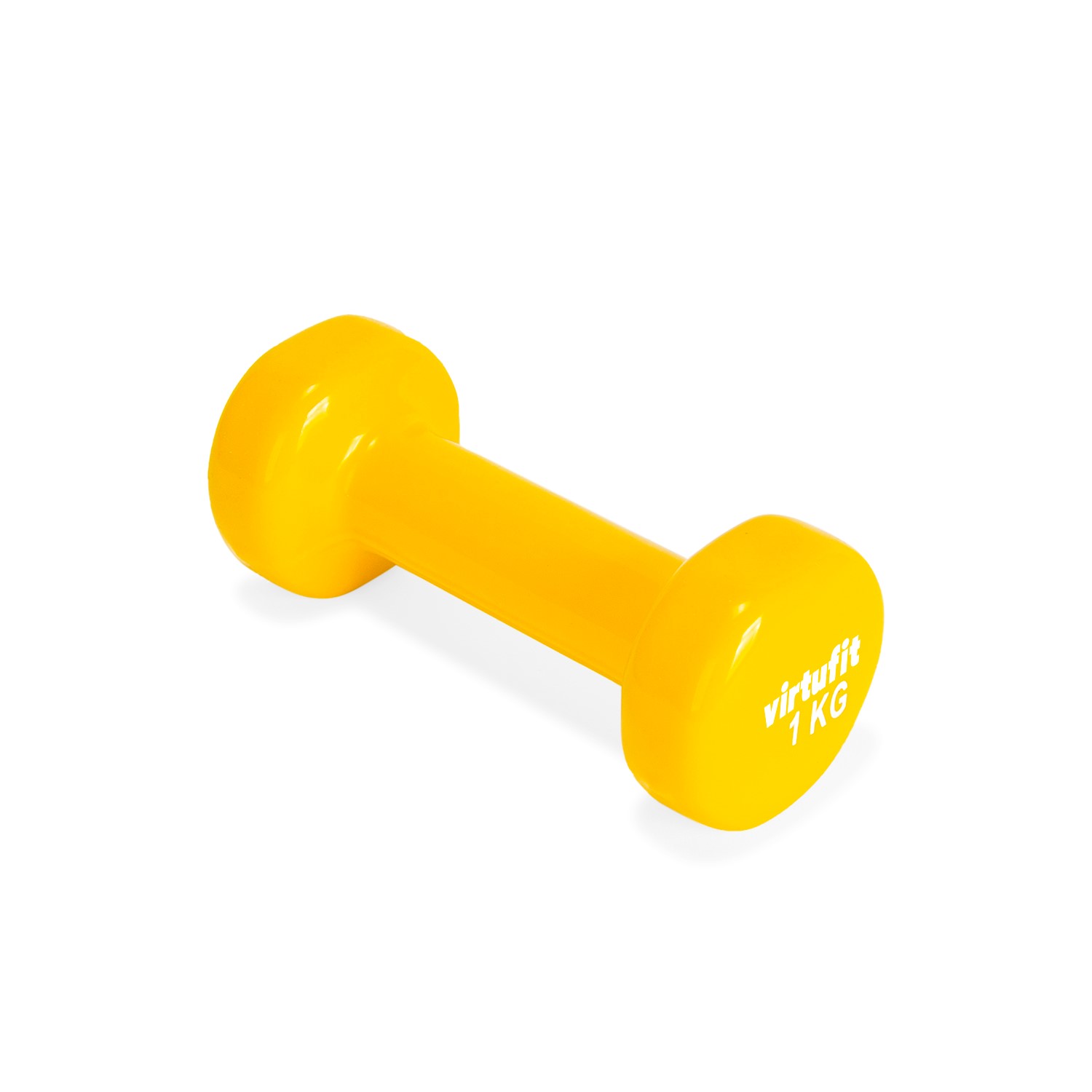 VirtuFit Vinyl Dumbbell Pro - 1 kg - Geel