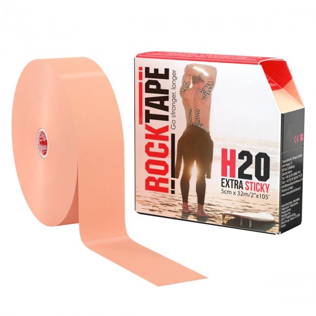 RockTape H20 Kinesiotape - Sporttape - 5 cm x 32 m - Beige