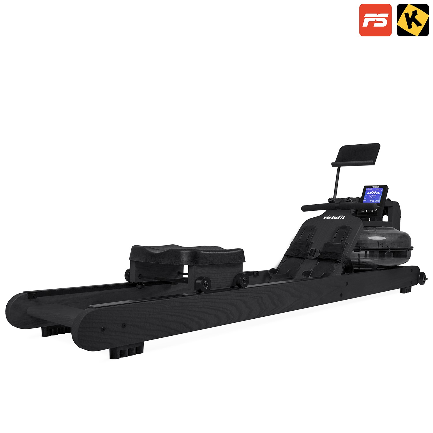 VirtuFit Elite Water Resistance Houten Roeitrainer - Black Edition