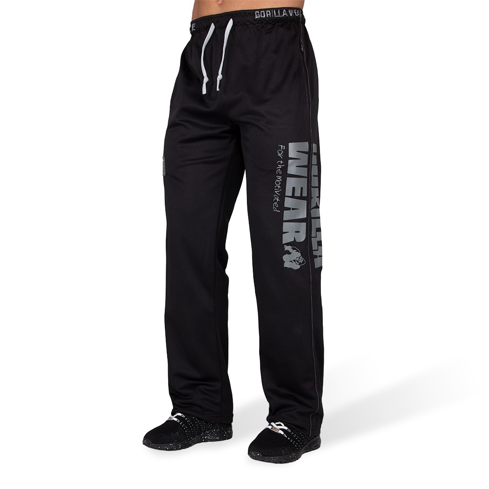 Logo Mesh Pants - Black