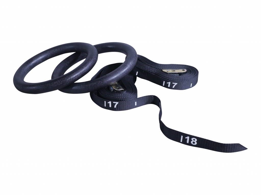 Lifemaxx Crossmaxx ABS Crossfit Ringen - Inclusief Straps