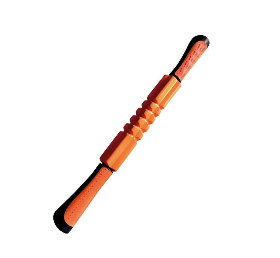 Toorx Massage Stick - met grepen - Oranje