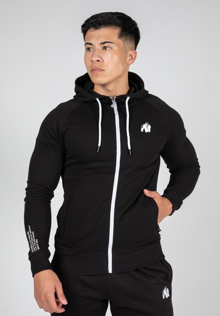 Payette Zipped Hoodie - Black