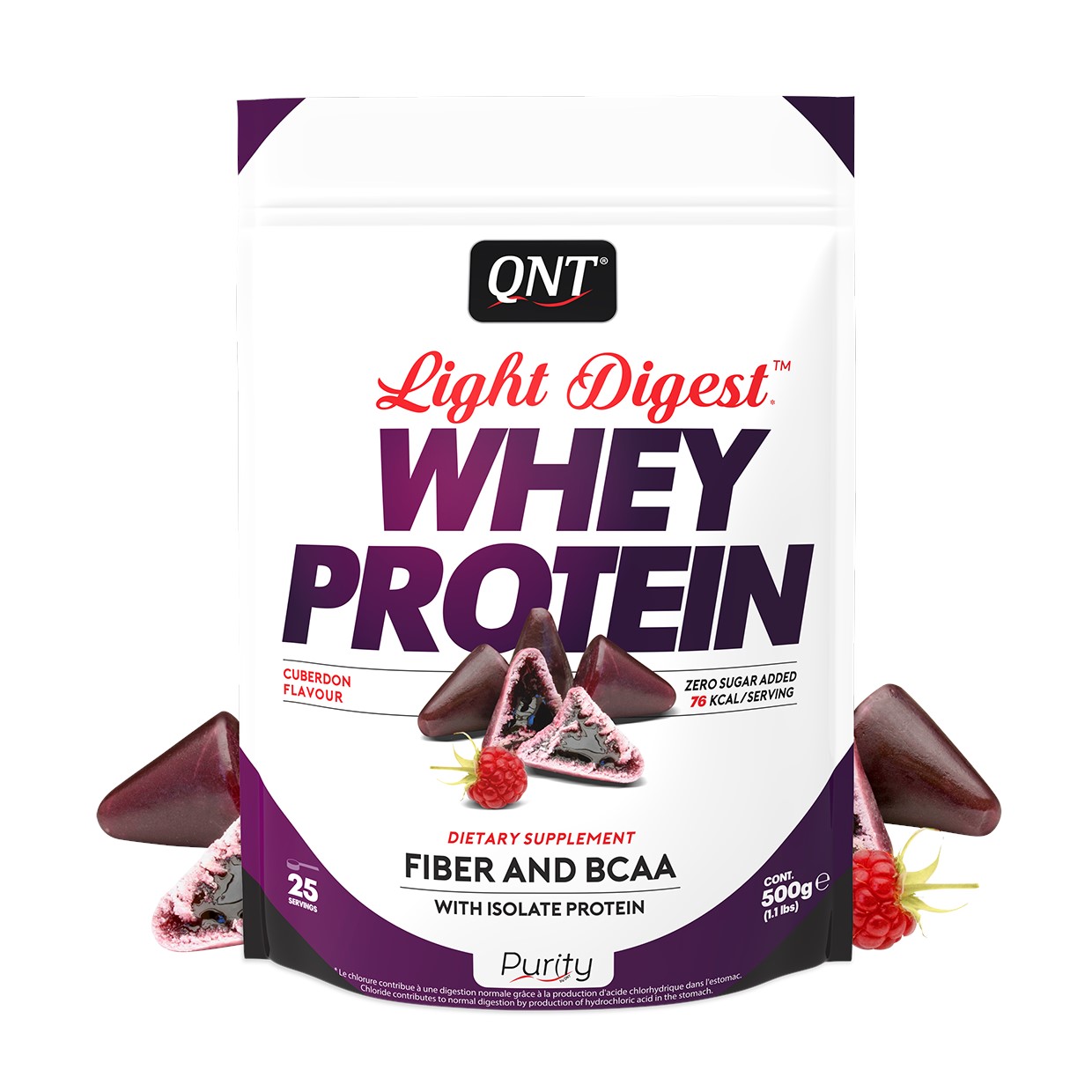 QNT Light Digest Whey Protein - Eiwit Poeder - 500 gram - Cuberdon