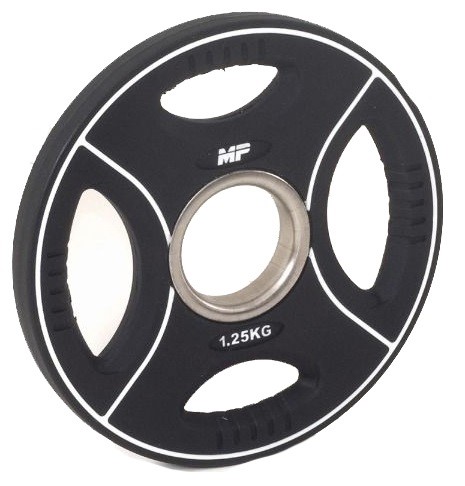 Muscle Power PU 4-Grip Halterschijf - 50 mm - 1,25 kg