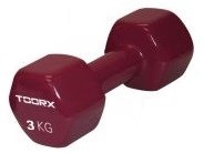 Toorx Vinyl Dumbbell - Per Stuk - 3 kg - Paars