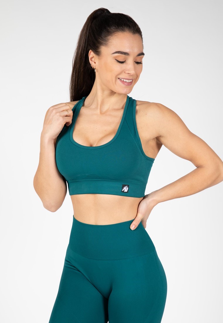 Gorilla Wear Yava Seamless Sport Beha - Groen - S/M