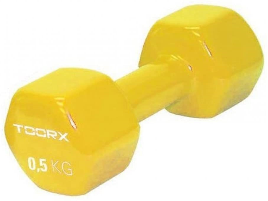 Toorx Vinyl Dumbbell - Per Stuk - 0,5 kg - Geel