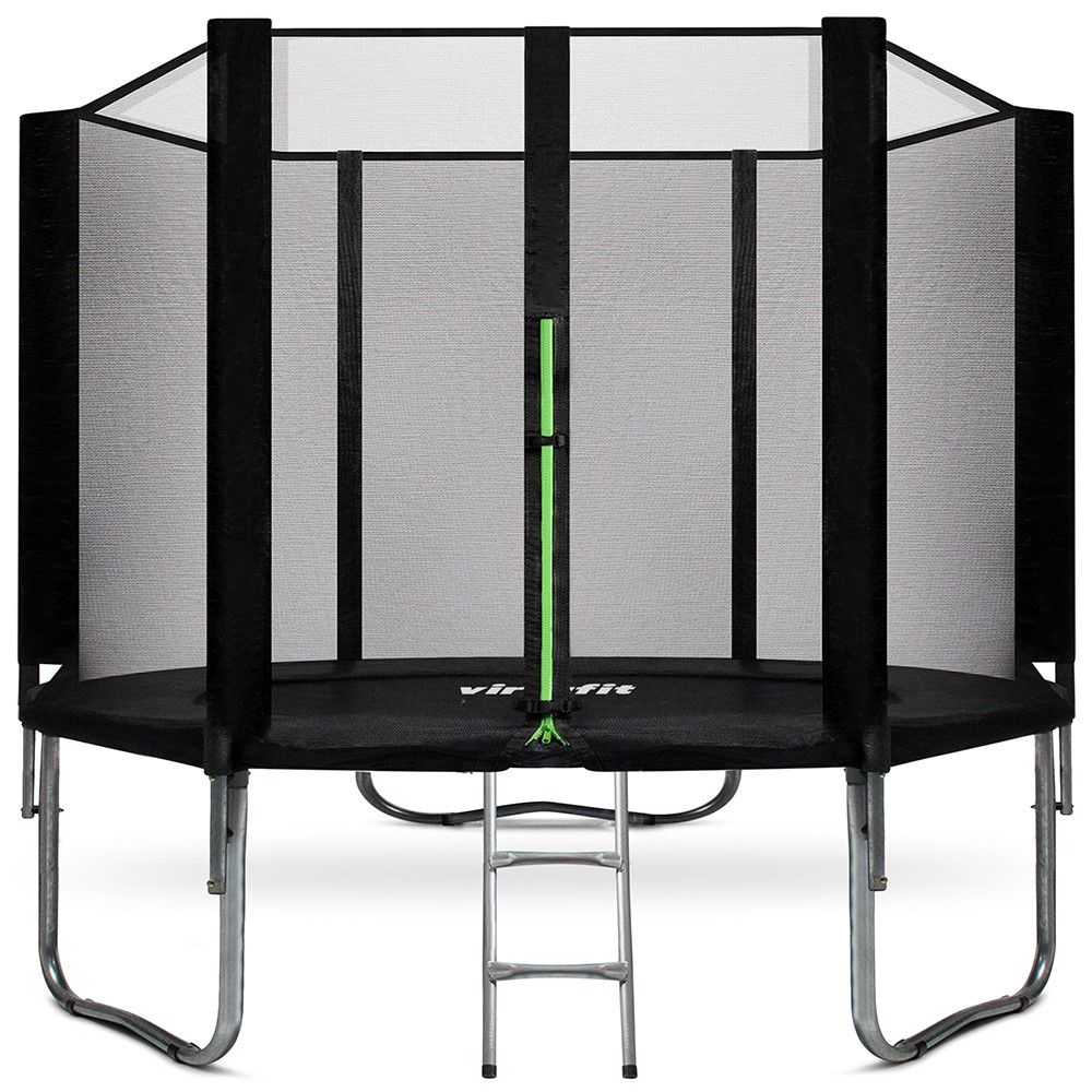 VirtuFit Trampoline met Veiligheidsnet - Zwart - 305 cm