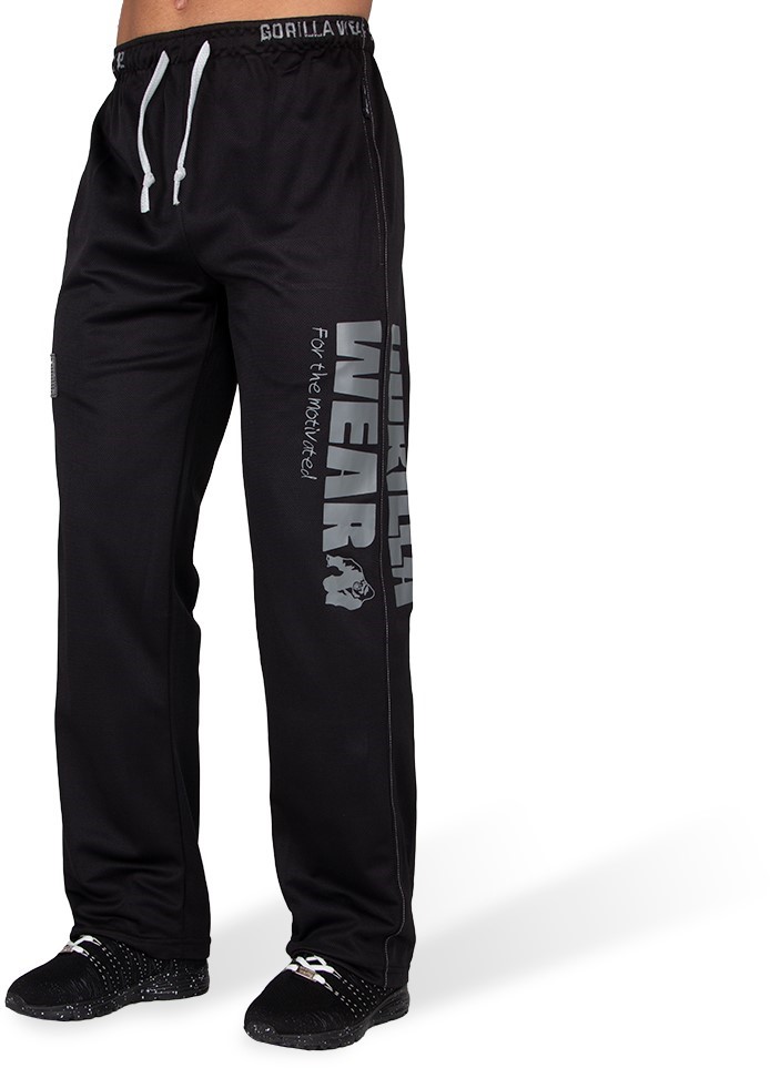 Gorilla Wear Logo Mesh Trainingsbroek Zwart - S/M