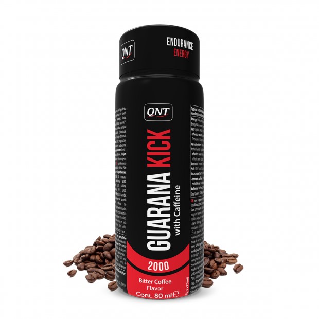 QNT Guarana Kick Shot - 12 x 80 ml - Coffee