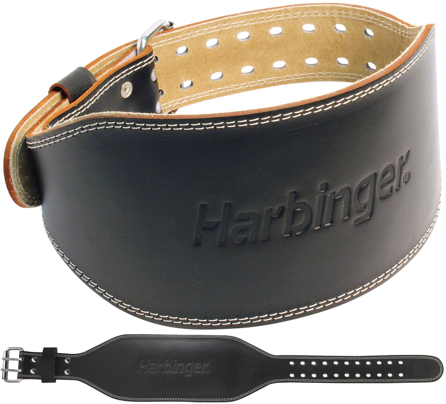 Harbinger 6 Inch Padded Leather Belt - L