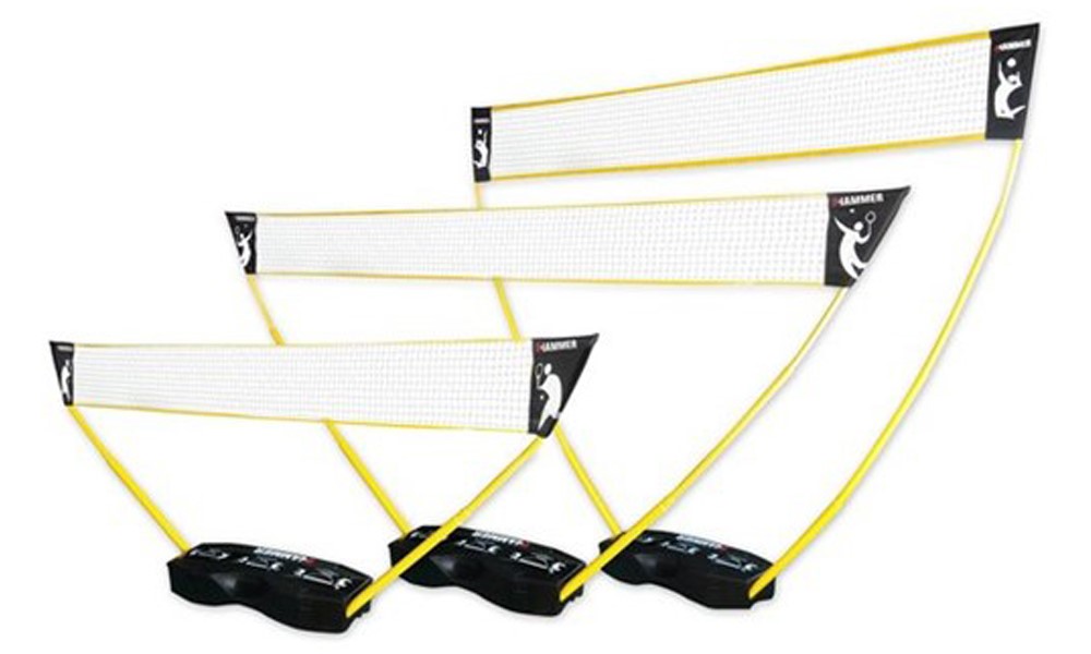 Hammer 3-in-1 set - portable tennis, badminton en volleybal net