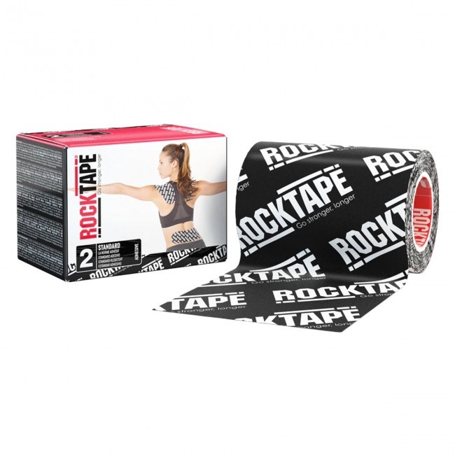 RockTape Classic Kinesiotape - Sporttape - 10 cm x 5 m - Zwart Logo