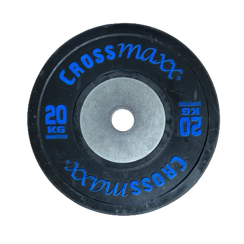 Lifemaxx Crossmaxx Competition Bumper Plate - Halterschijf - Zwart -  50 mm - 20 kg