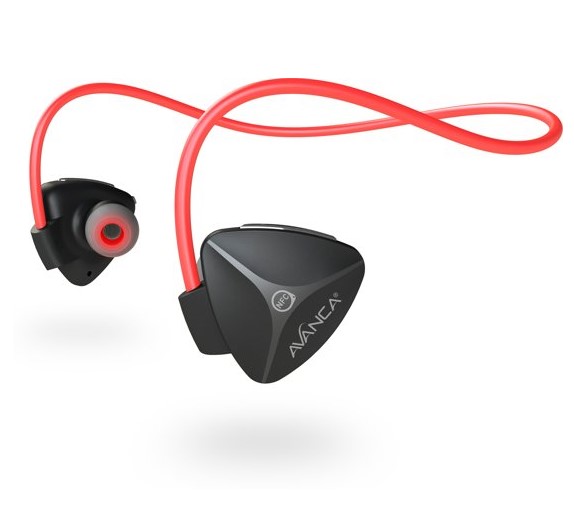 Avanca D1 Bluetooth Headset - Black/Red