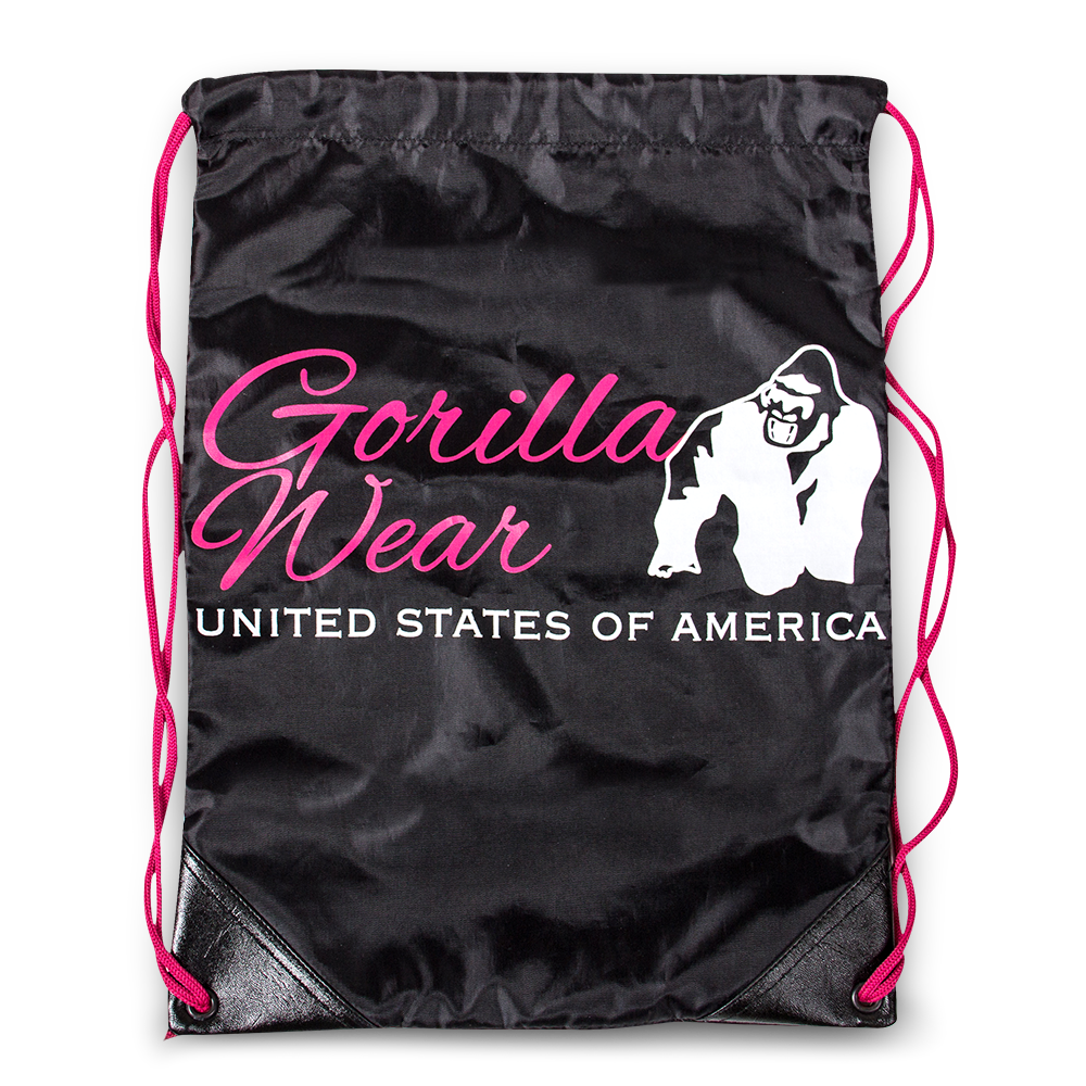 Gorilla Wear Drawstring Bag Zwart/Roze