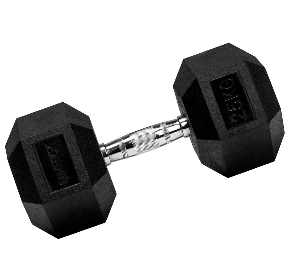 VirtuFit Hexa Dumbbell Pro - 25 kg - Per Stuk