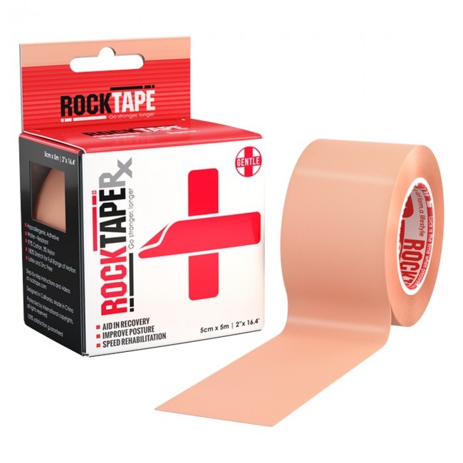 RockTape RX Kinesiotape - Sporttape - 5 cm x 5 m - Beige