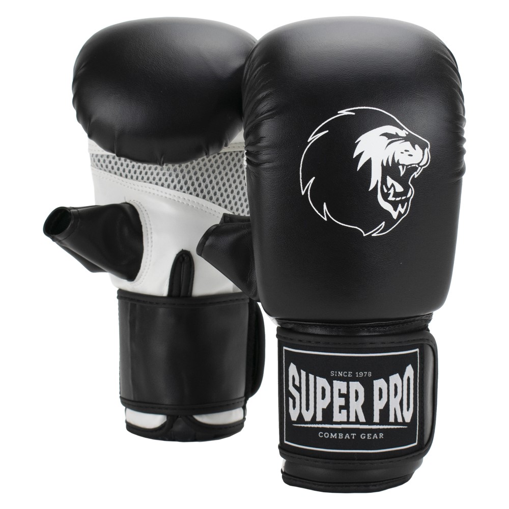 Super Pro Combat Gear Victor Bokszakhandschoenen - Zwart/Wit - M