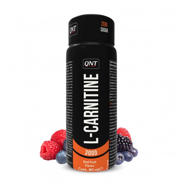 QNT L-Carnitine 3000 mg - 12 x 80 ml - Red Fruits