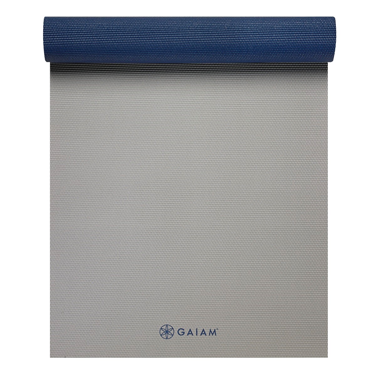 Gaiam 2-Color Yoga Mat - 6 mm - Icy Frost