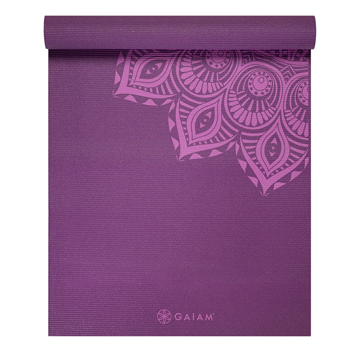 Gaiam Yoga Mat - 6 mm - Purple Mandala