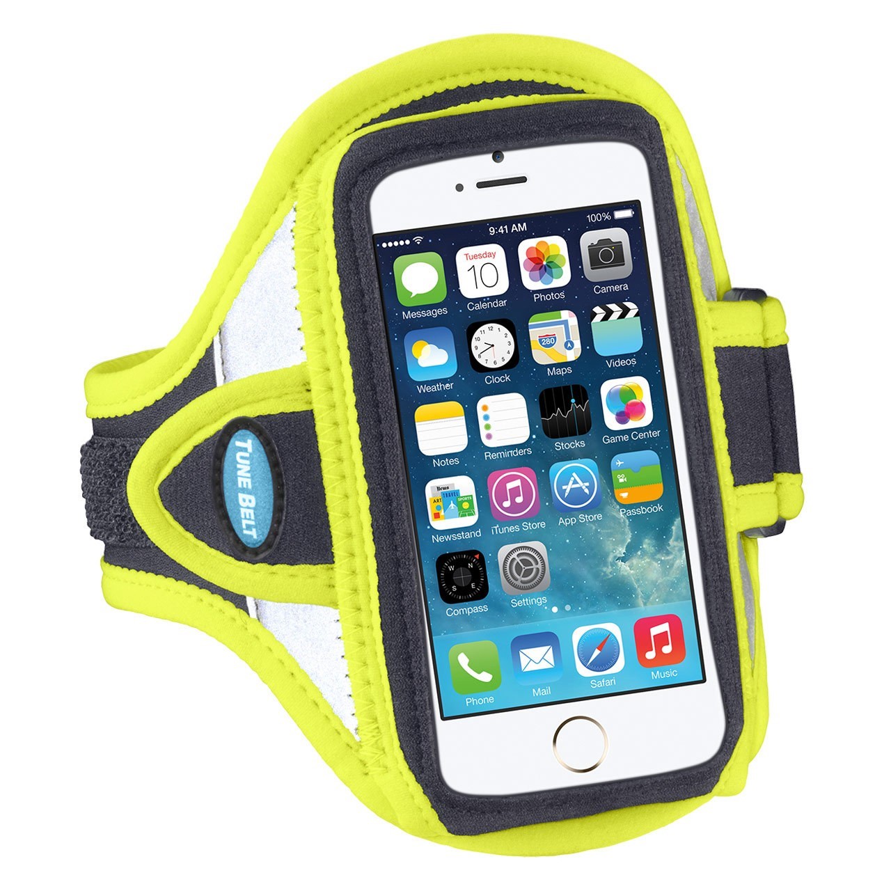 Tune Belt AB87RY Sport armband - reflecterend geel