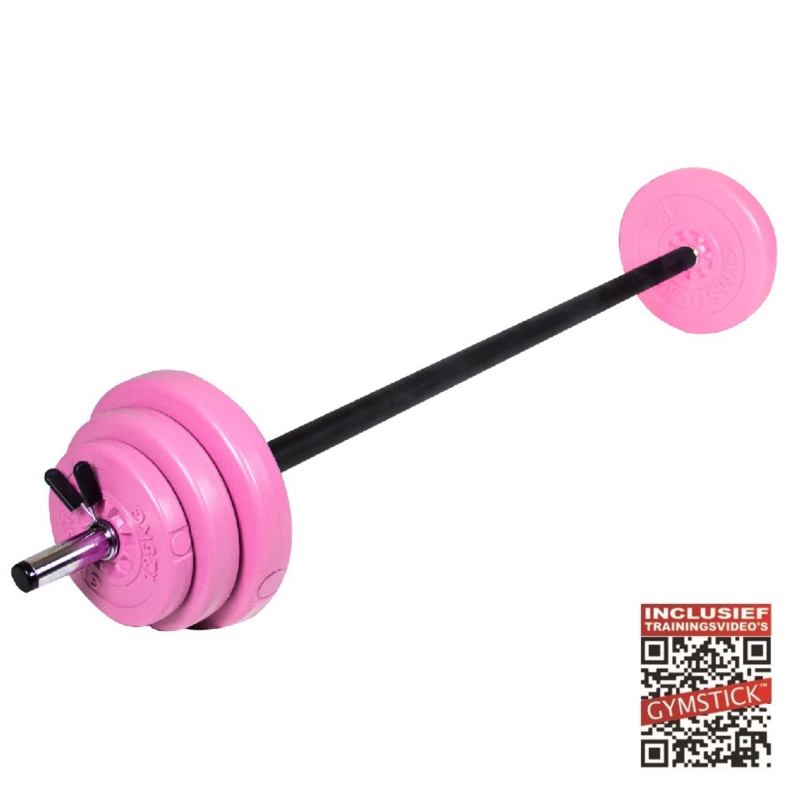 Gymstick Pump Set - Roze - 20 kg - Met Online Trainingsvideo's