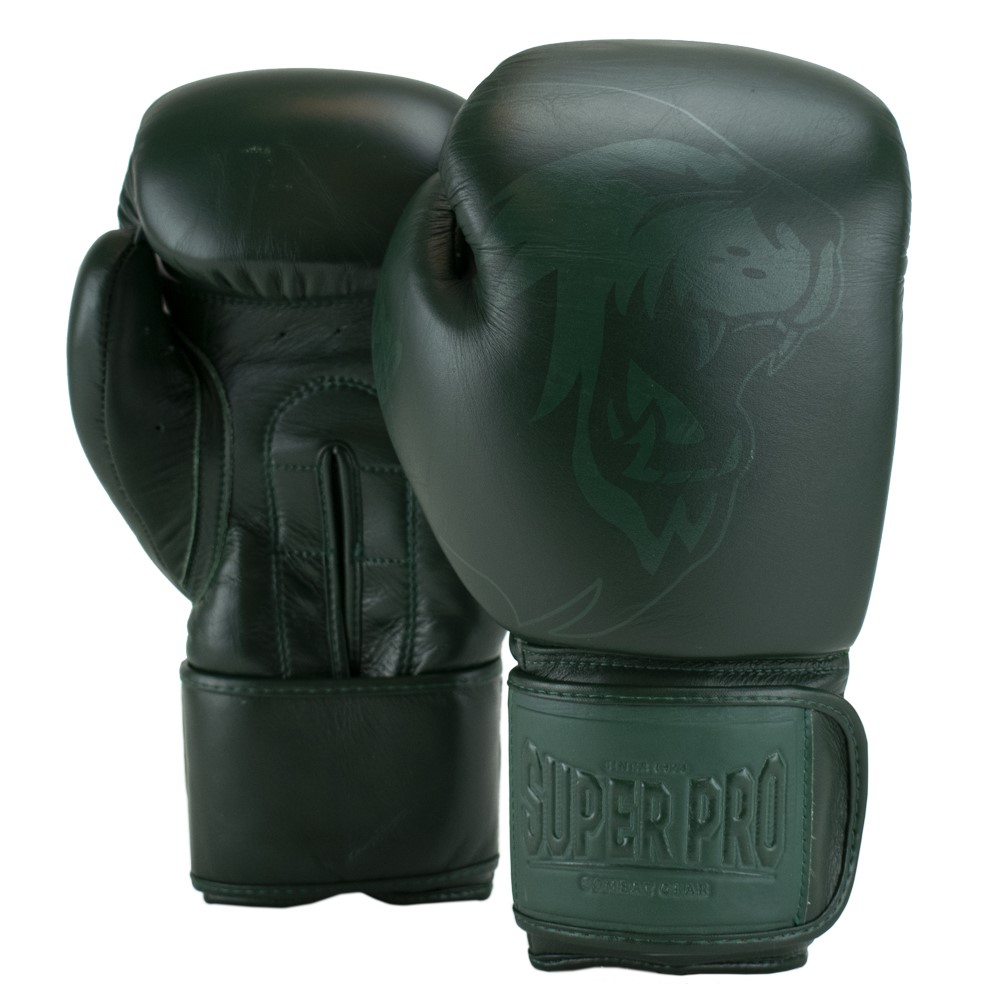 Super Pro Combat Gear Legend SE Lederen (Kick)Bokshandschoenen - Groen