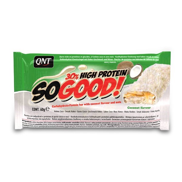 QNT So Good Bar - Eiwit Reep - 15 x 60 gr - Coconut