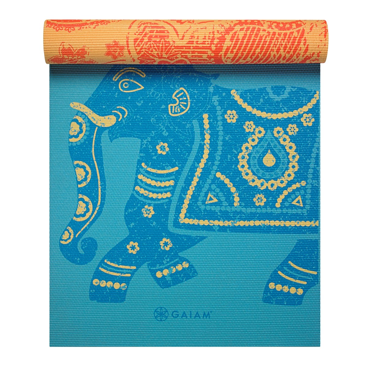 Gaiam Reversible Yoga Mat - 6 mm - Elephant