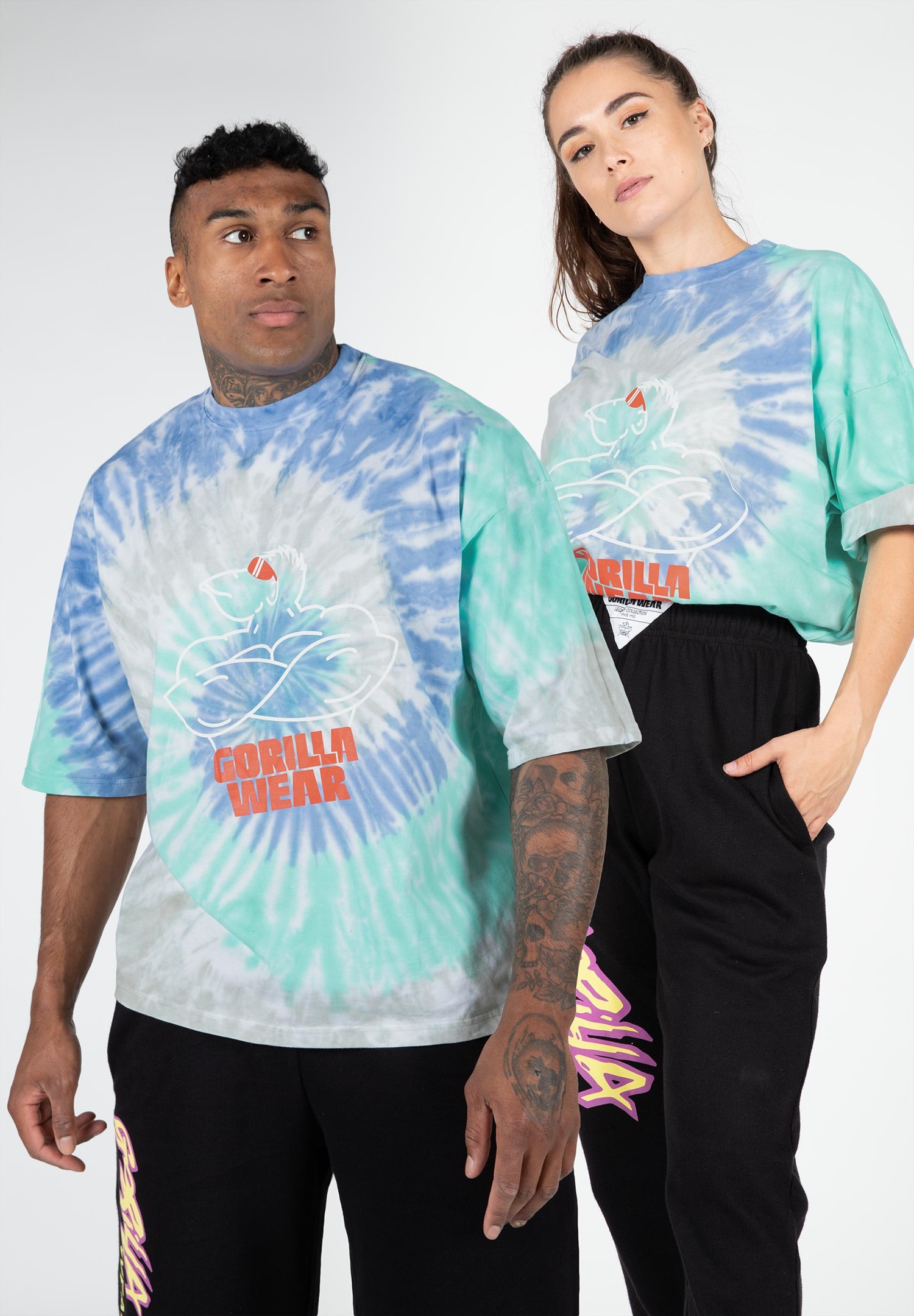 Legacy Oversized T-Shirt - Blue/Green - S