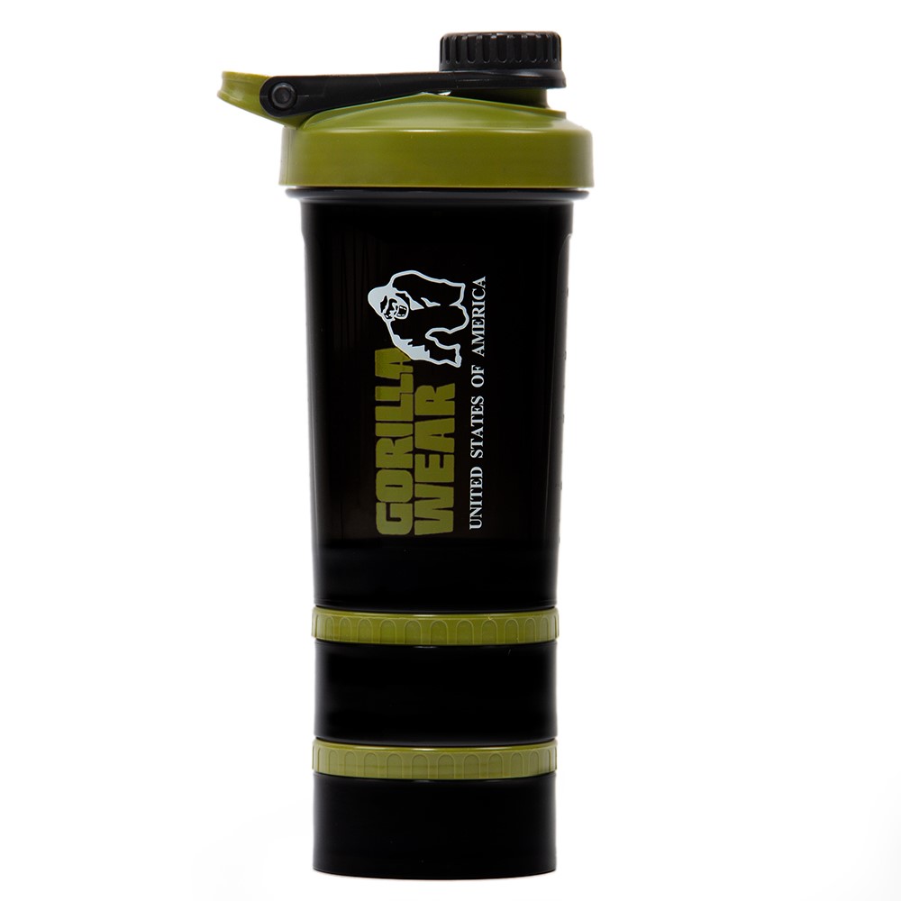 Gorilla Wear Shaker 2 GO - Zwart/Legergroen