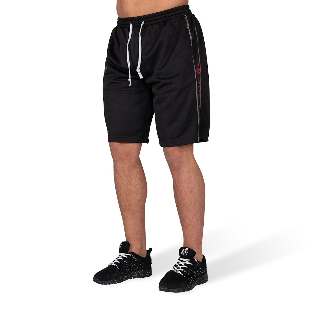 Functional Mesh Shorts - Black/Red