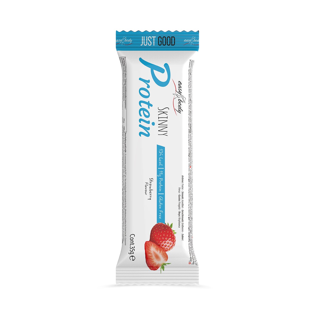 QNT Easy Body High Protein Nutrition Bar - Eiwit Reep - 24 x 35 gr - Strawberry