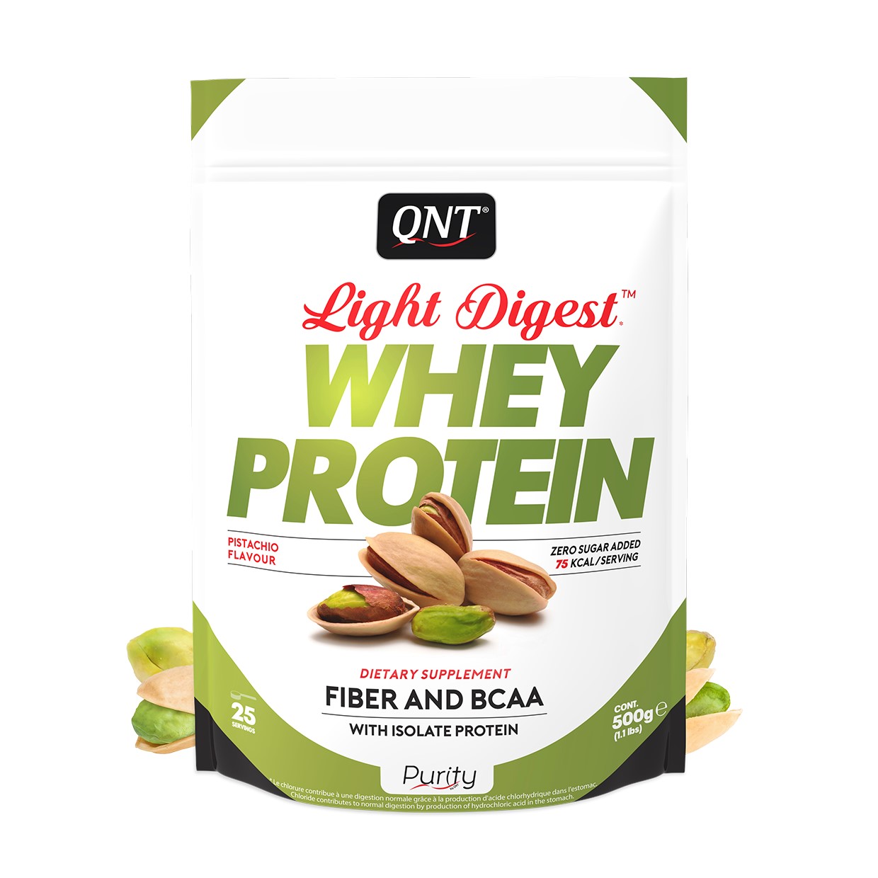 QNT Light Digest Whey Protein - Eiwit Poeder - 500 gram - Pistachio